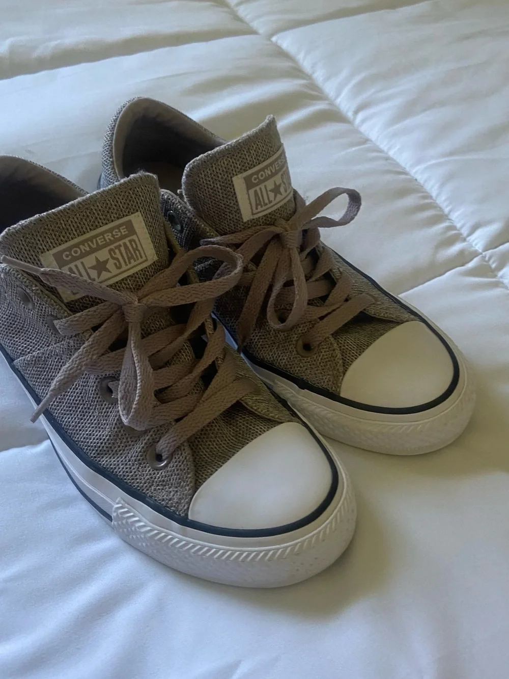 Converse All Star Women's Low-Top Sneakers in Taupe